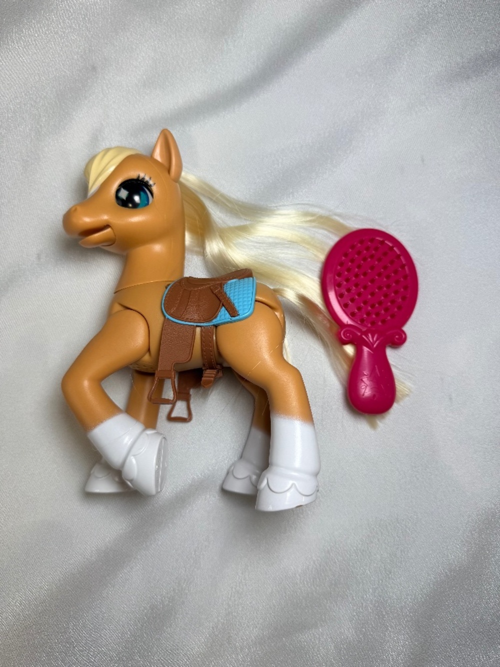 Pets Alive My Magical Pony Interactive Toy Horse w Saddle Brush Tested Working
